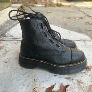 Dr. Martens Sinclair Milled Napa Leather Platform Boots